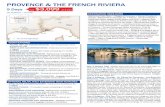 PROVENCE & THE FRENCH RIVIERA $3,099ottawakansas.org/wp-content/uploads/2019/10/Travel-With-The-Cha… · Provence, a village set upon a rock, and of Arles, a good example of the
