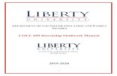 COUC 699 Internship Fieldwork Manual - Liberty …...The purpose of this manual is to introduce both supervisors and students to the requirements of the Internship experience and provide