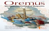 September 2017 | Edition Number 228 FREE...September 2017 Oremus 3 Contents Oremus Cathedral Clergy House 42 Francis Street London SW1P 1QW T 020 7798 9055 E oremus@rcdow.org.uk W