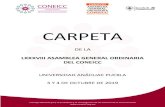 CARPETA · 2019-09-28 · carpeta de la lxxxviii asamblea general ordinaria del coneicc universidad anÁhuac puebla 3 y 4 de octubre de 2019