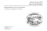 Fiscal Year 2019 Operating Budget Department of Correctionslegfin.akleg.gov/CCBooks/LY2018/DOC-Book.pdf · Fiscal Year 2019 Operating Budget Department of Corrections Conference Committee