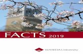 FACTS - Waseda University · absence or studying abroad. 2019 FACTS 6 Undergraduate General Entrance Examination Schools Applicants Accepted Acceptance Rate Political Science and