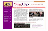 Newsletter - SigEp Drexel · of margins with SigEp beating out Pike in the final event, the tug of war, to win the exciting contest by only 12 points. Although 2013’s Greek Week
