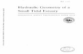 Hydraulic Geometry of a - USGSHYDRAULIC GEOMETRY OF A SMALL TIDAL ESTUARY By ROBERT M. MYRICK and LUNA B. LEOPOLD ABSTRACT A tidal channel in a marsh bordering the Potomac River near