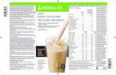 Formula 1 Boisson nutritionnelle Nähr-Shake Getränkemix · SUGGESTION DE PRÉSENTATION SERVIERVORSCHLAG Distribué par • Vertrieb durch: HERBALIFE INTERNATIONAL LUXEMBOURG S.à