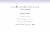 Cuntz-Pimsner algebras from group representations · group representations and from group actions on graphs. The class of the associated Cuntz-Pimsner algebras is very large and in