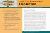 Test Your Knowledge: Diabeteselearning.pharmacist.com/Portal/Files/LearningProducts...diabetes.3,17,25 All agents (other than insulin) are limited in their abil ity to lower A1C. 26