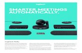 SMARTER MEETINGS AUTOMATICALLY. - Logitech · 2019-10-10 · SMARTER MEETINGS AUTOMATICALLY. Rally’s modular audio components mean that speakers and mic pods can be placed wherever