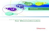 LC Columns and Accessories for Biomolecules€¦ · LC Columns and Accessories for Biomolecules >> Polymeric Ion Exchange, Reversed Phase and Affinity Columns Column Phase Target