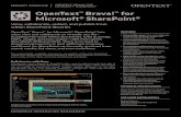 OpenText Brava! for Microsoft SharePoint › file_source › OpenText › en_US › PDF › ...OpenText Brava! for Microsoft® SharePoint® lets users view and collaborate on virtually