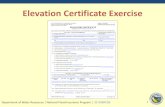 Elevation Certificate Exercise€¦ · 2 Elevation Certificate Exercise Scenario: A new slab-on grade, structure was built this year in the location shown on the FIRM. Answer the