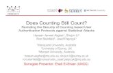 Does Counting Still Count? - NDSS Symposium...NDSS 2013 Does Counting Still Count? Revisiting the Security of Counting based User Authentication Protocols against Statistical Attacks