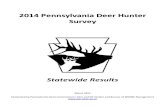 22001144 PPeennnnssyyllvvaanniiaa DDeeeerr HHuunntteerr ......We completed this survey to quantify hunter behaviors and attitudes regarding deer hunting and management in Pennsylvania.