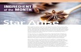 Star Anise - American Culinary Federation › download › documents › ccf › ... · Star Anise Star anise is a spice made from the dried fruit of an Illicium verum tree. ... auxiliary