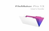 FileMaker Pro 13 - 伯裘書院data.pakkau.edu.hk/~lamchitai/Filemaker/fmp13_users_guide.pdf · Sending email messages based on record data 130 Supported import/export file formats