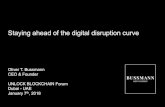 Staying ahead of the digital disruption curve - UNLOCK...Staying ahead of the digital disruption curve Key Messages First movers are focusing on selective use cases into production