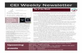 CEI Weekly Newsletter · 2017-11-08 · CEI Weekly Newsletter The Mobile Learning Research Fund is now in Cycle II, ... for this latest craze to fade away so that they can get back