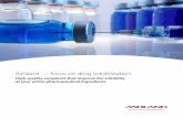 Ashland — focus on drug solubilization · Amorphous solid dispersions are becoming the go-to technology for solubilization. Although developed more than 50 years ago, amorphous
