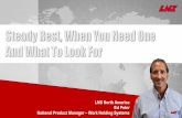 LNS North America Ed Peter Steady Rest, When You Need One ... · National Product Manager – Work Holding Systems. Steady Rest, When You Need One And What To Look For What is a Steady