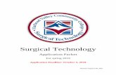 Surgical Technology - Flathead Valley Community College · Surgical Technology Application Packet For spring 2019 Application Deadline: October 5, 2018. Page 2 of 13 Dear Applicant,