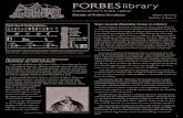 Friends of Forbes Newsletterforbeslibrary.org/.../Friends-of-Forbes-Newsletter... · in 2016. The library will collaborate with area agencies and individuals. If you are interested
