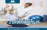 The core competences of a physiotherapist · ISBN 978-952-93-8727-4 Become a member:  The core competences of a physiotherapist