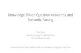 Knowledge-Driven Question Answering and Semantic Parsingws.nju.edu.cn/wiki/attach/讨论班/knowledge-driven QA and SP-caai.pdf · •Graph-based recurrent retrieval approach that