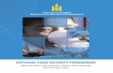NATIONAL FOOD SECURITY PROGRAMME - Agriculture › sites › default › files › inline... · 2019-12-16 · NATIONAL FOOD SECURITY PROGRAMME BRIEF for HIGH LEVEL DONORS’ CONSULTATIVE