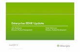 Enterprise EEHR Update Rodriguez-EEHR 2012 Update.pdfEnterprise EHR Roadmap 3 Q1 2012 Q2 2012 Q3 2012 Innovation Projects (Wand, New Note, Humedica, App Store, Voice Enablement) Focus