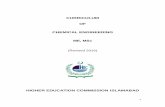 CURRICULUM OF CHEMICAL ENGINEERING ME, MSc€¦ · “Supervision of Curricula and Textbooks and Maintenance of Standard of Education”. ... Project Management Organization NESCOM,