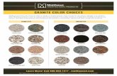GRANITE COLOR CHOICES - matthewsid.com€¦ · Matthews Architectural Products offers a variety of durable granite color choices for standalone signage or to enhance other Matthews
