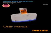 User manual - Philips · PDF file 6 EN 4 Play Play audio from iPod/ iPhone/ iPad You can enjoy audio from iPod/ iPhone/ iPad by connecting DS1600. Compatible iPod/ iPhone/ iPad The
