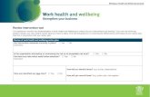 Review intervention tool - WorkSafe Queensland...Review intervention tool It is important to monitor the implementation of work health and wellbeing to make sure your interventions