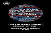 OFFICE OF FAIR HOUSING AND EQUAL OPPORTUNITY...Two-thirds of disability complaints alleged a housing provider’s refusal to make a reasonable accommodation in rules, policies, and