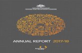 ANNUAL REPORT 2017-18 - Austrade · and passport services in designated overseas locations. 1,049 Austrade staff at ... 2 Australian Trade and Investment Commission Annual Report