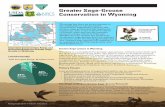 Greater Sage-Grouse Conservation in Wyoming · Act. Greater sage-grouse will continue to be managed by the Wyoming Game and Fish Department. Greater Sage-grouse in Wyoming Wyoming