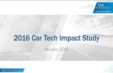 2016 Car Tech Impact Study - PR ... 2016 Car Tech Impact Study January 2016 y 2 Objectives & Methodology