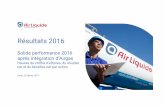 AIR LIQUIDE FY 2016 Presentation FR FINAL › sites › airliquide.com › files › ... · 2017-02-14 · NB : Retraitement des données 2015 pour tenir compte de la norme IFRS 5,