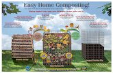 Easy Home Composting! Home Composting Poster.pdfand speeds composting. ( s o u c e of c a r b n) If your pile gets too dry, Add water; don’t let it die! Add water during dry spells