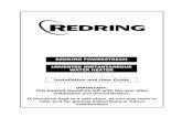 REDRING POWERSTREAM UNVENTED INSTANTANEOUS WATER … · Rating Fuse/MCB Isolating Switch Cable Size 9.5 kW 40 amps 40 amps 6 mm² / 10 mm² * 10.8 kW 45 amps 45 amps 10 mm² 12.0