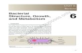 Bacterial Structure, Growth, and Metabolism for ... · Bacterial Structure, Growth, And Metabolism Figure 6.4 The flagellum rotator machine. for educational puposes only. A. Sporulation