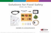 Solutions for Food Safety - Kemin 4 - BR_Ji… · Clifford A. Adams Nutricines, Food Components in Health and Nutrition, Nottingham University Press, 1999. F.M. Bartlett Control of