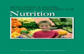 Wisconsin’s model academic standards for NutritionWell-nourished children are ready to learn. Nutrition education pro-vides students with the knowledge to develop good eating and