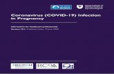 Coronavirus (COVID-19) Infection in Pregnancy€¦ · 2 Contents Summary of updates 3 1 Purpose and scope 4-9 2 Antenatal care during the COVID-19 pandemic 10-16 3 Venous thromboembolism