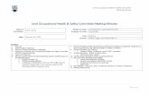 Joint Occupational Health & Safety Committee Meeting Minutes · 2020-03-25 · 3. Record of Email Distribution to Members 4. Approval of Previous Joint Occupational Health and Safety