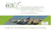 Dear Sponsor, Dear Exhibitor, - Diamond Congress...Dear Sponsor, Dear Exhibitor, The 63rd International Congress and Annual Meeting of the Society for Medicinal Plant and Natural Product