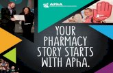 YOUR PHARMACY STORY STARTS WITH APhA. · 2019-08-27 · Your pharmacy story starts with APhA “Together with other APhA-ASP Chapters, we can make a greater impact than we could alone.