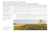 The Xerces Society for Invertebrate Conservationfarmer that have been attended by more than 26,000 participants nationwide. • Publication of our best-selling book Attracting Native