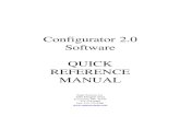 Configurator 2.0 Software QUICK REFERENCE … › wp-content › uploads › Configurator_2...Configurator 2.0 Software QUICK REFERENCE MANUAL Super Systems Inc. 7205 Edington Drive