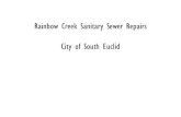Rainbow Creek Sanitary Sewer Repairs City of South …epa.ohio.gov/.../illicit/Rainbow-Creek-San-Sewer-Repairs.pdfRainbow Creek was enclosed by a 42 inch storm sewer before 1930 •